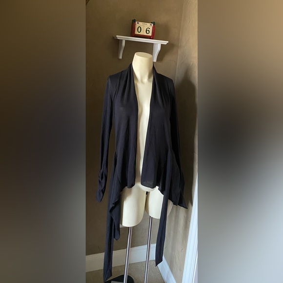 Arden B Lightweight Draped Cardigan Women Open Front Tie 2 Ways Sweater - Picture 10 of 12